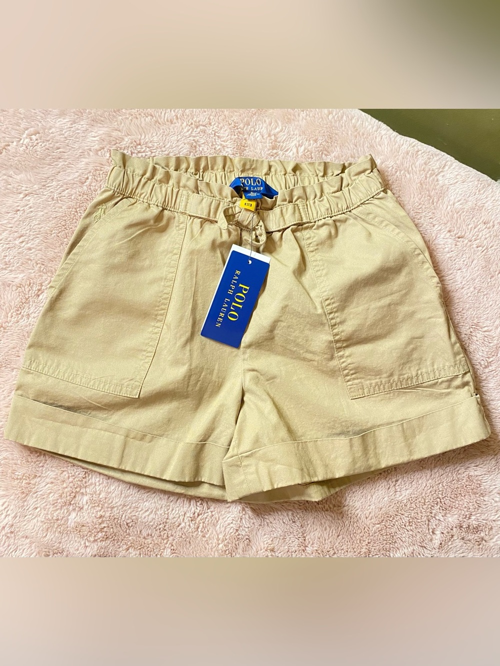 Polo by Ralph Lauren Neutral Tan Pull‑On Kids Shorts